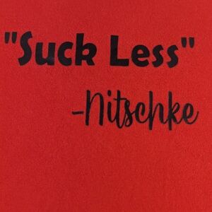 "Suck Less" Nitschke - One Of His Lesser Known Quotes Red Tee-Shirt XL
